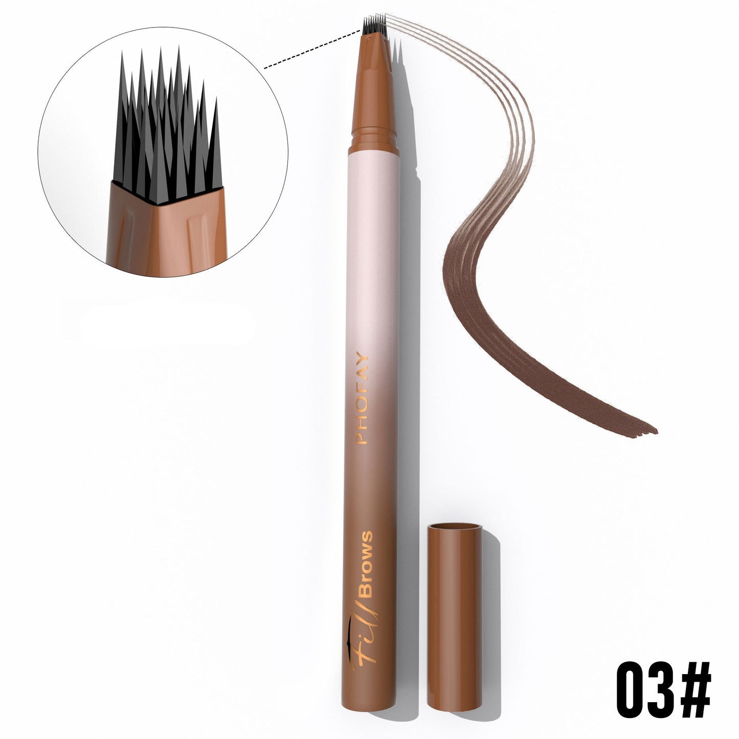 Waterproof Wild Eyebrow Pen (Hair Stroke Effect)