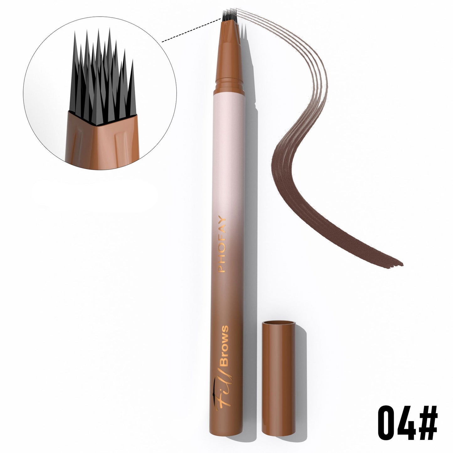 Waterproof Wild Eyebrow Pen (Hair Stroke Effect)