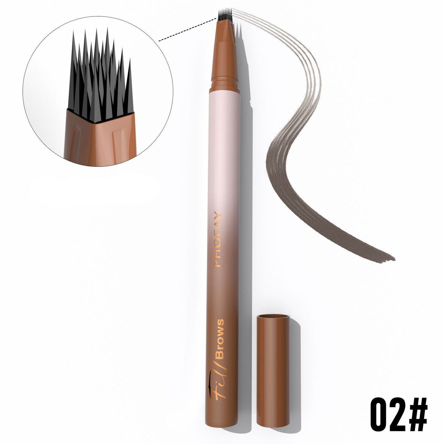 Waterproof Wild Eyebrow Pen (Hair Stroke Effect)
